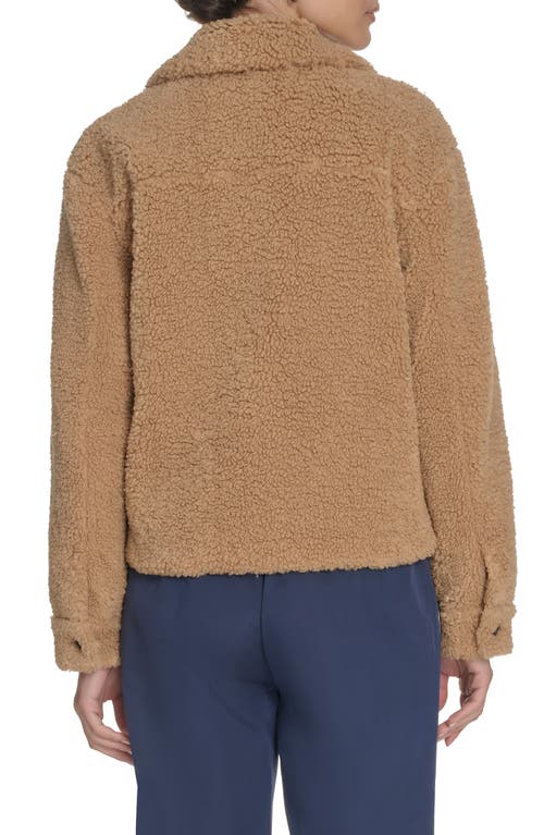 Levi's Faux Shearling Shacket In Brown