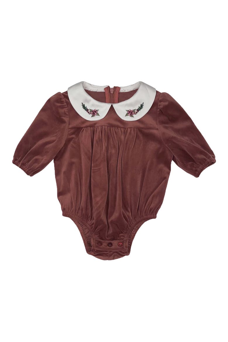 Velvet Butter Romper, Main, color, MAUVE