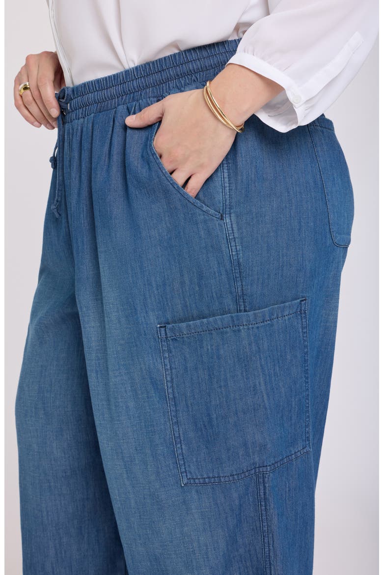 Whitney Pull-On Cargo Jeans, Alternate, color, MISSIONBLUE