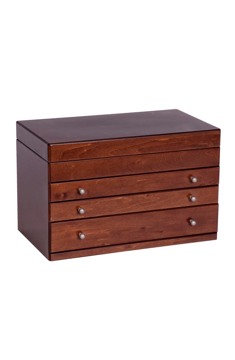 Mele and Co Mele & Co. Brigitte Wooden Jewelry Box, Main, color,