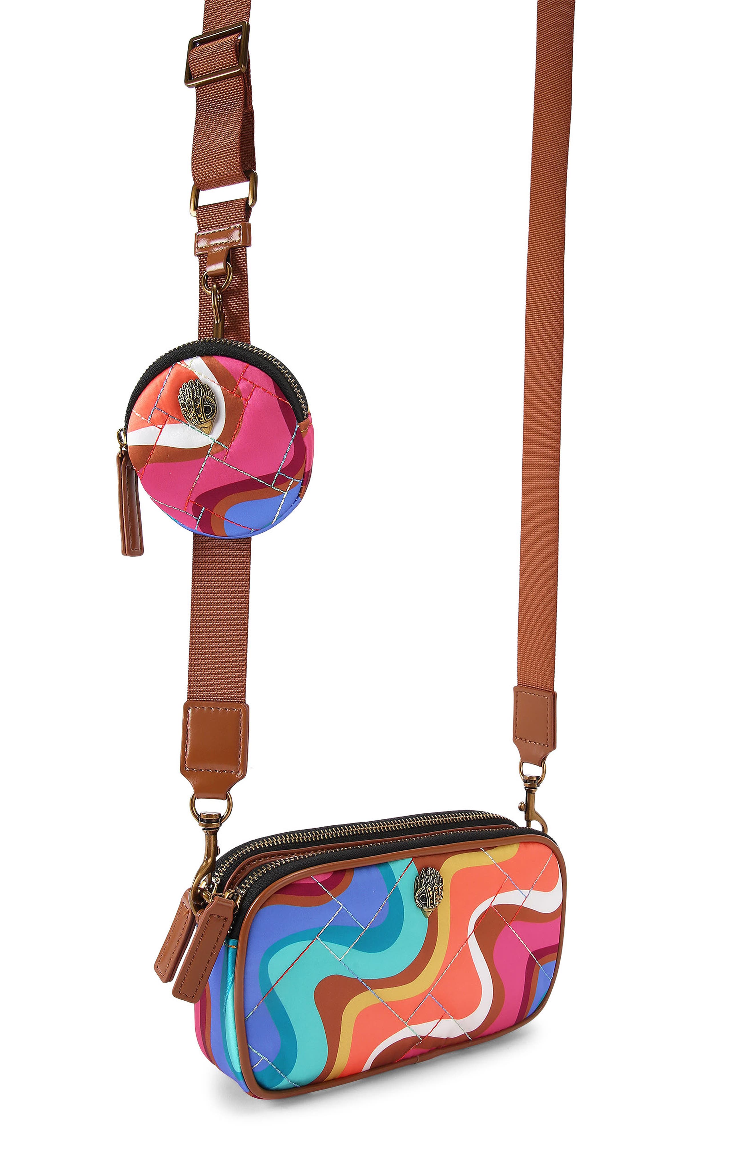 Kurt Geiger London Small Quilted Camera Crossbody Bag, Alternate, color, 