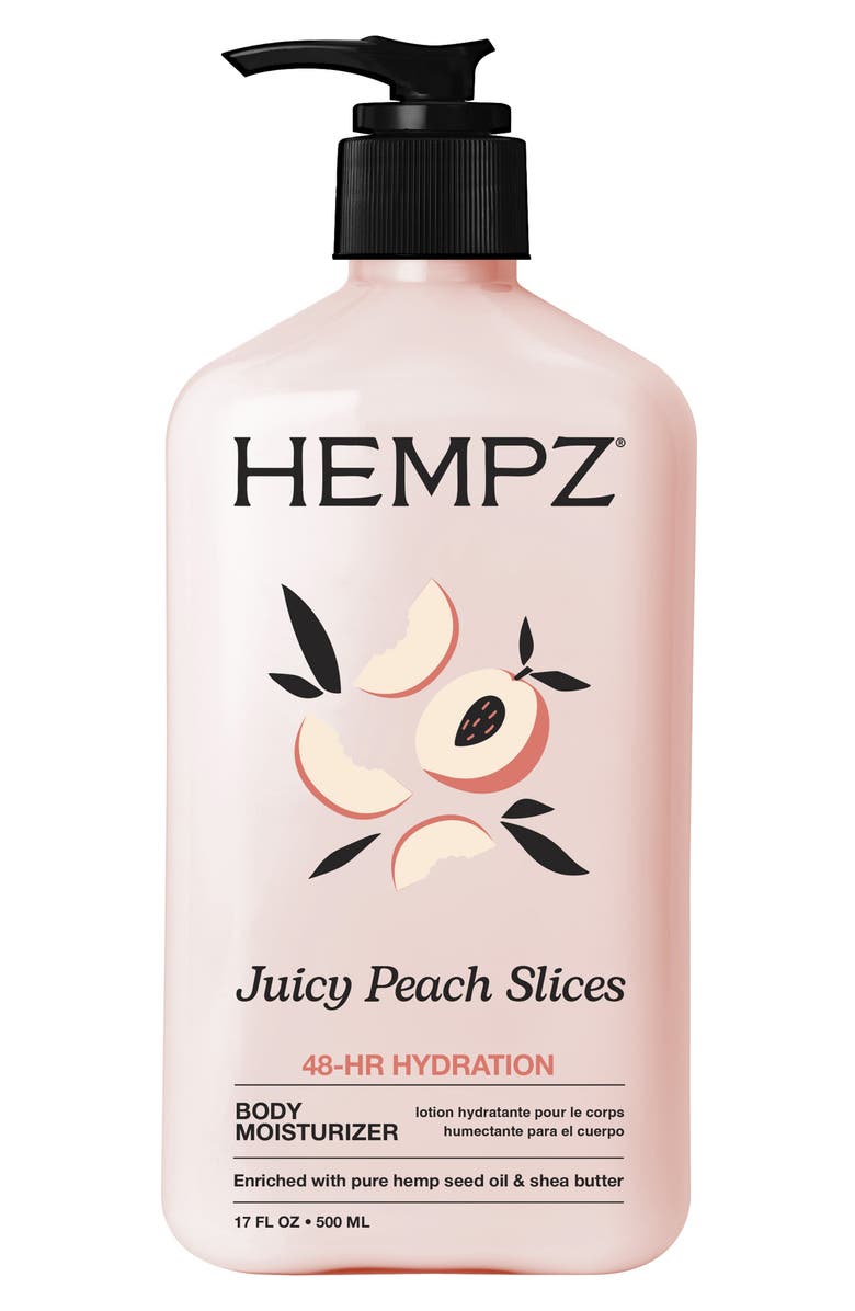 HEMPZ Juicy Peach Slices Body Moisturizer, Main, color, 
