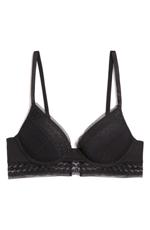 Etam Crush Classique Underwire Push-up Bra In Black