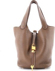 Pre-Owned Hermes Picotin Lock Bag Clemence MM