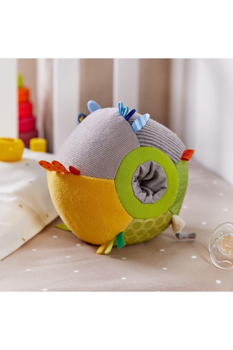 Soft Sensory Ball Discovery Toy - Plush Baby Tag Toy with Rattle, Alternate, color, Multi