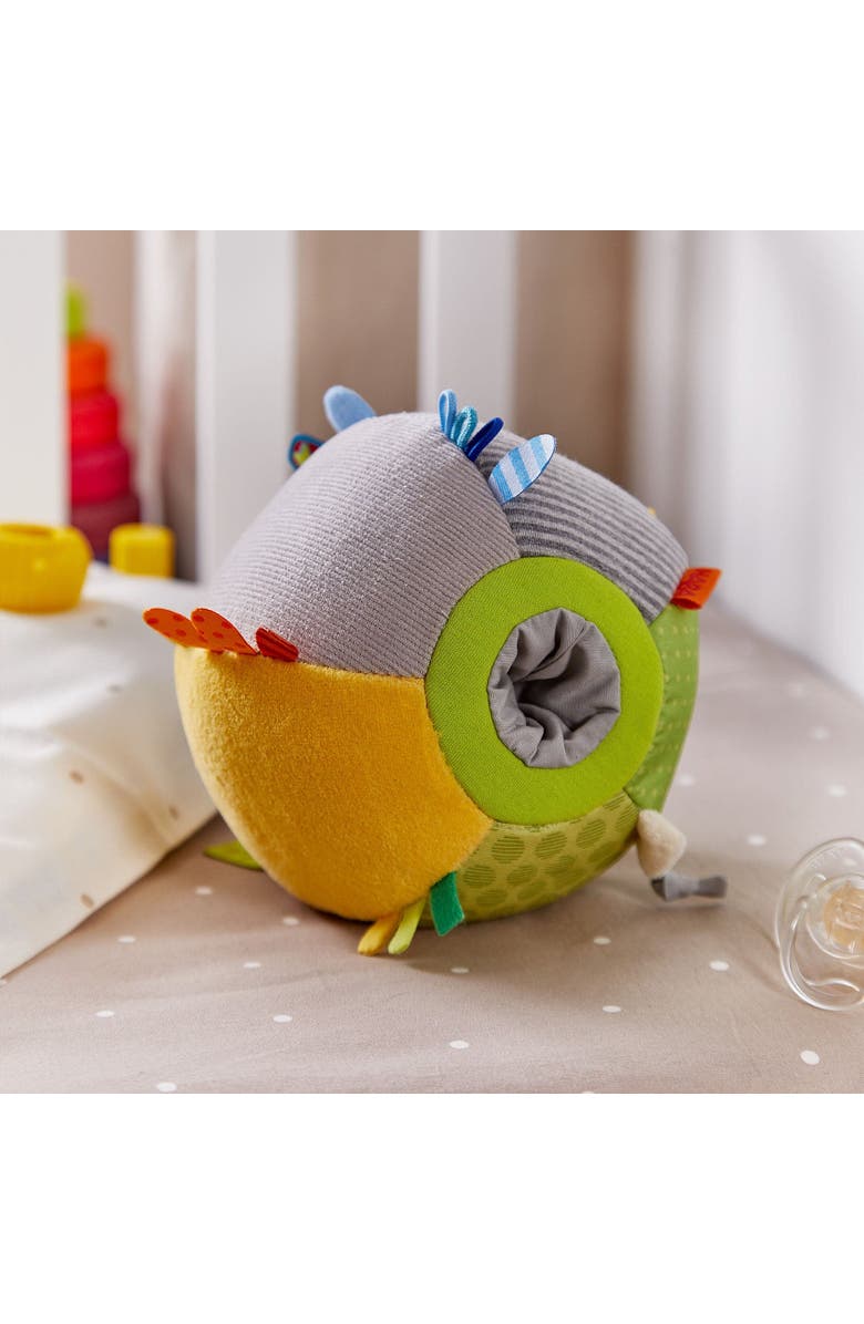 HABA Soft Sensory Ball Discovery Toy - Plush Baby Tag Toy with Rattle, Alternate, color, Multi
