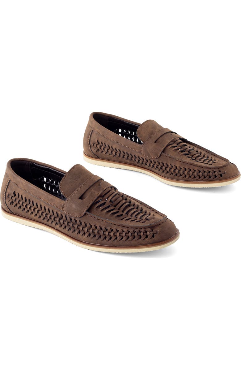 Uncut Sherborne Huarache Shoe, Alternate, color, Chocolate Nubuck Pu