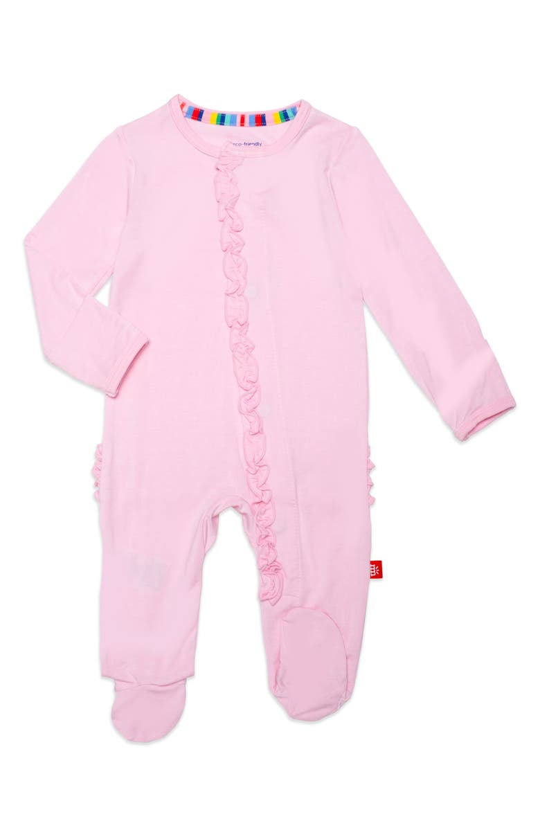 Magnetic Me Bermuda Breeze Ruffle Magnetic Footie, Main, color, Bermuda Breeze