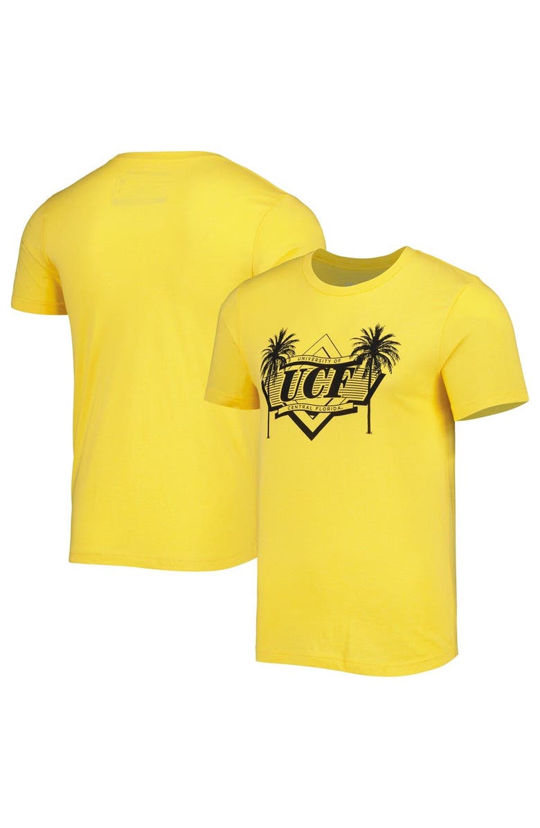 HOMEFIELD Men's Homefield Heather Gold UCF Knights Palm Tree T-Shirt, Main, color, Heather Gold
