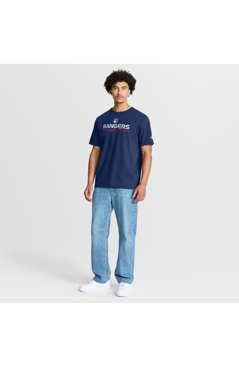 FANATICS Men's Fanatics Navy New York Rangers Authentic Pro Primary T-Shirt, Alternate, color, Navy