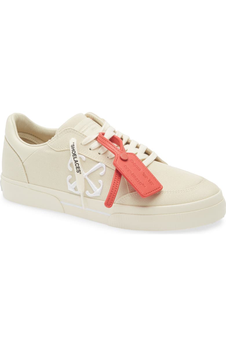 Off-White Low Vulcanized Sneaker, Main, color, Angora White