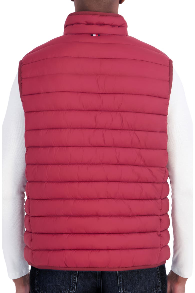 Stretch Packable Puffer Vest, Alternate, color, RED