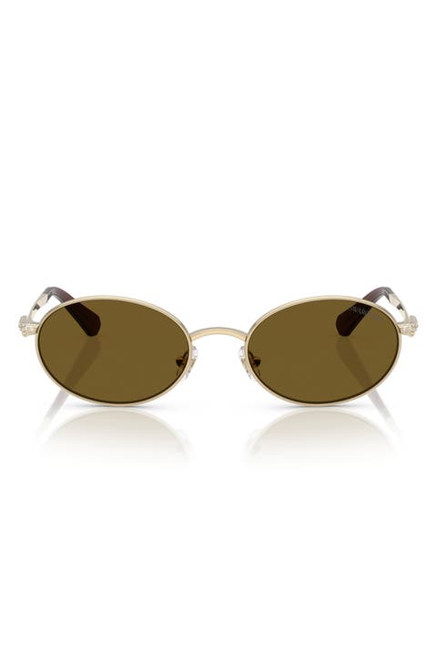 53mm Oval Sunglasses