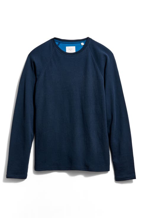 Long Sleeve Cotton & Modal Crewneck T-Shirt