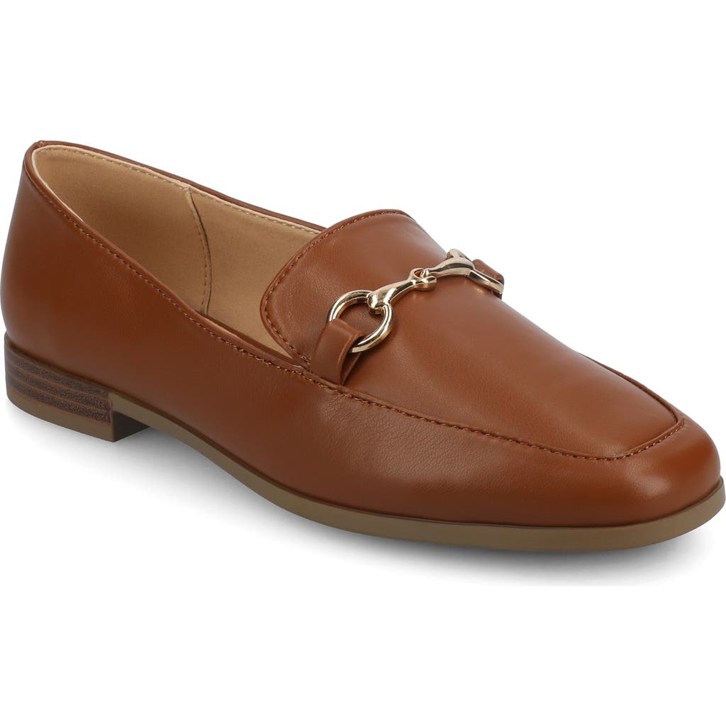 Journee Collection Lacie Bit Loafer In Cognac