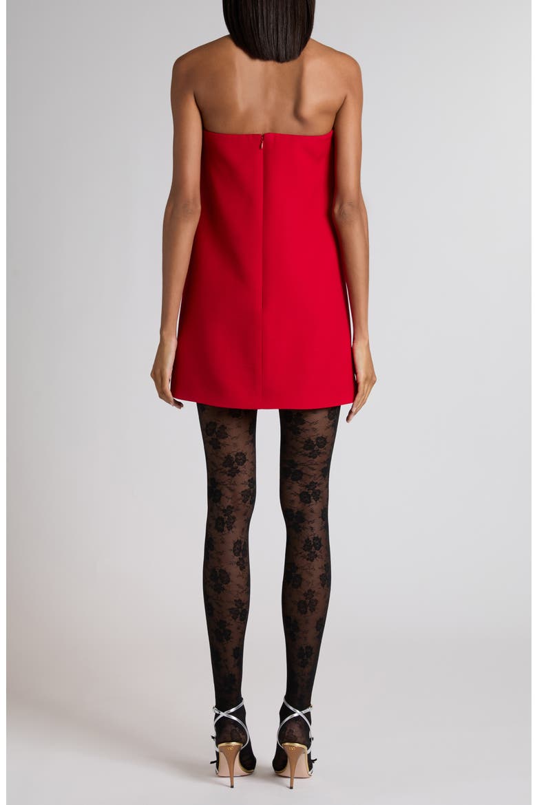 Heart Front Strapless Minidress, Alternate, color, RED