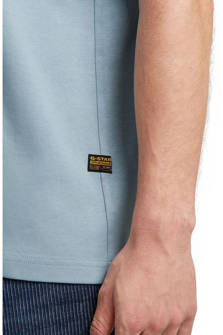 Script Organic Cotton Graphic T-Shirt, Alternate, color, ASH BLUE