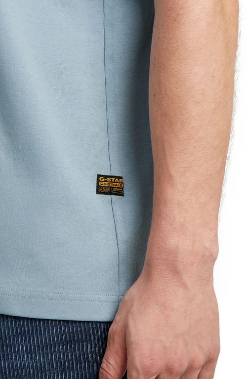 G-star Script Organic Cotton Graphic T-shirt In Blue