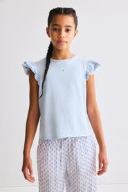 H&M Flutter-sleeved top