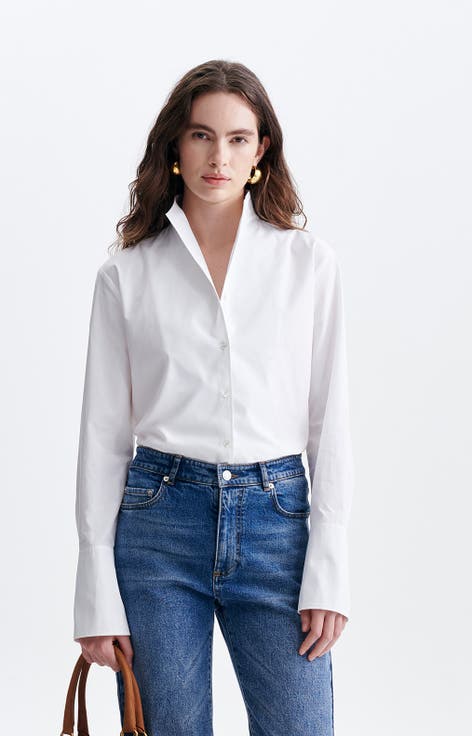 Hugo Oversized Cotton Long Sleeve Shirt