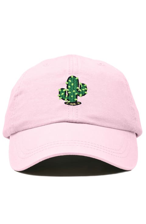 Cactus Embroidered Low Crown Cap