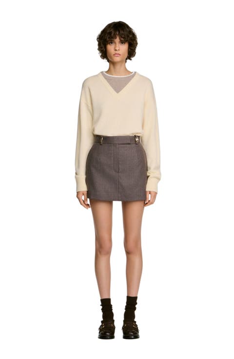 Wool Skort