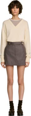 SANDRO Wool Skort
