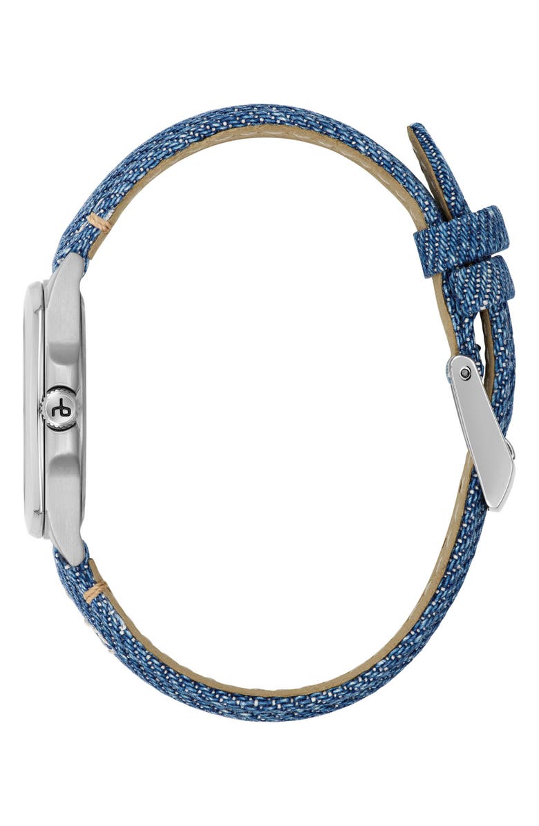 rag & bone Bleeker Denim Strap Watch, 30mm, Alternate, color, 