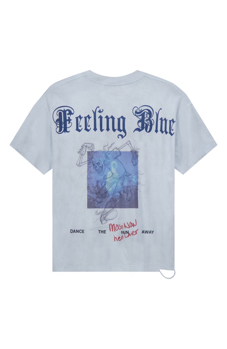 Rolling Loud Feeling Blue Oversize Cotton Blend Graphic T-Shirt, Alternate, color, Light Blue