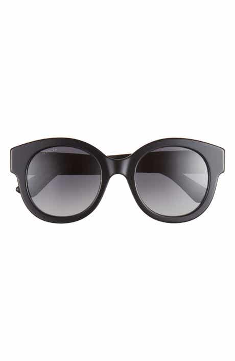 Gucci 51mm Round Polarized Sunglasses