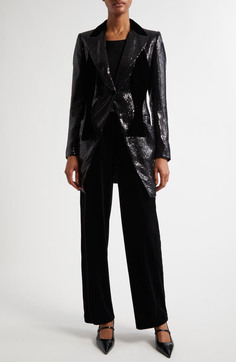 Emporio Armani Ottoman Rib T-Shirt, Alternate, color, Solid Medium Red