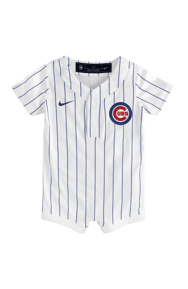 Nike Newborn & Infant Nike White Chicago Cubs Home Replica Romper Jersey, Alternate, color, White