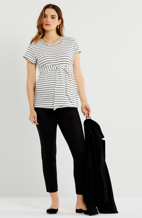 A Pea In The Pod Tie Front Maternity Top In White