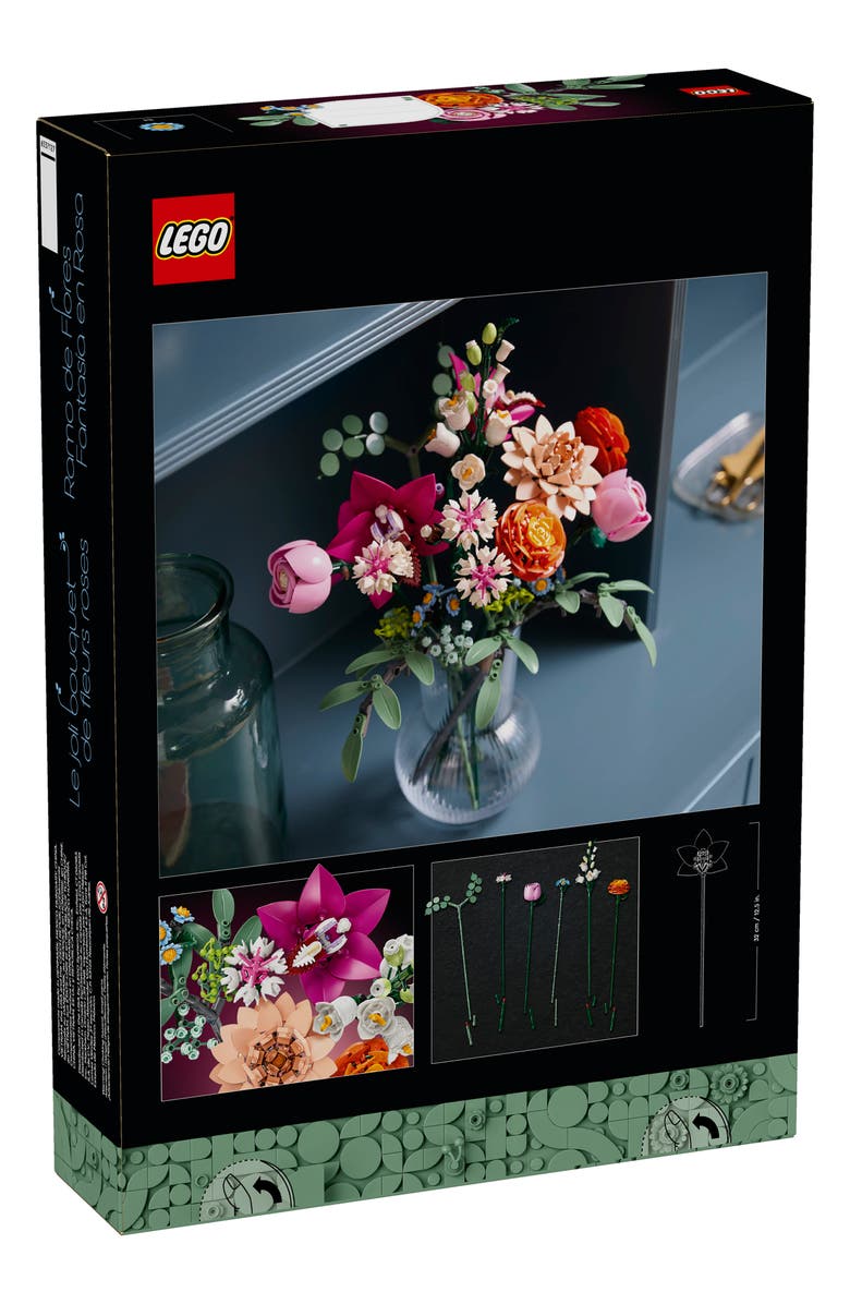 LEGO<sup>®</sup> 18+ Lego<sup>®</sup> Botanicals Pretty Pink Flower Bouquet - 10342, Alternate, color, Multi
