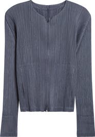 Pleats Please Issey Miyake Monthly Colors May Pleated Zip Front