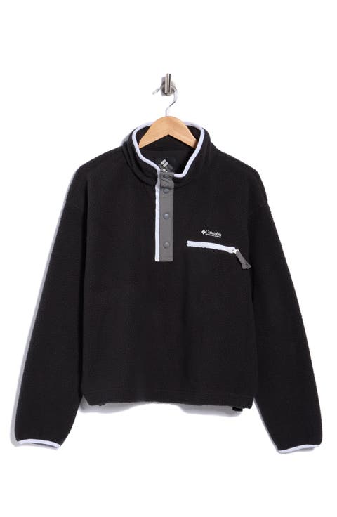 Helvetia II Cropped Half Snap High-Pile Fleece Pullover