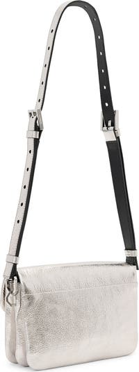 AllSaints Jupiter Metallic Leather Crossbody Bag | Nordstrom