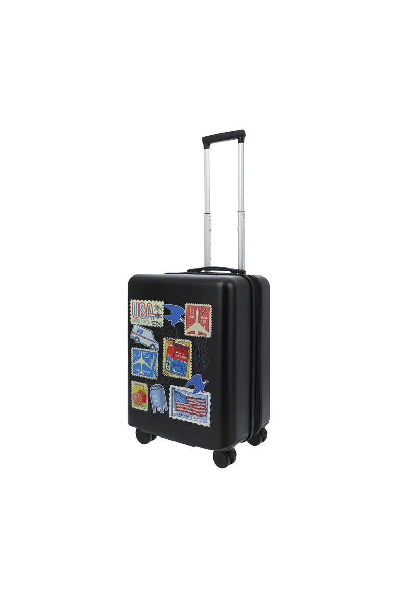 USPS 22.5" CARRY-ON LUGGAGE, Main, color, BLACK