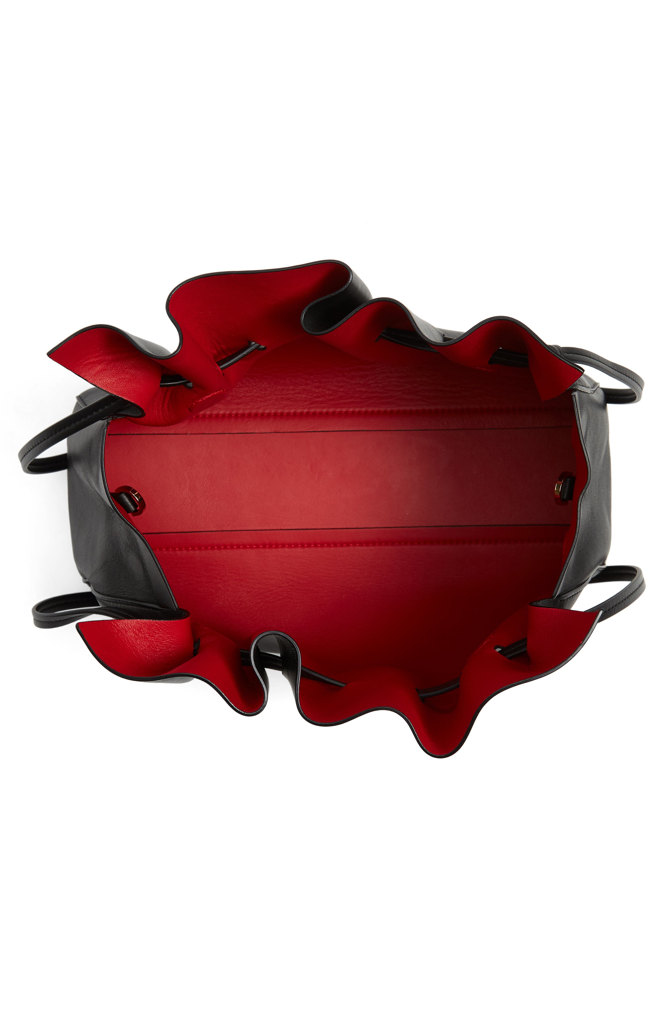 Mansur Gavriel Lambskin Leather Drawstring Bag, Alternate, color, 