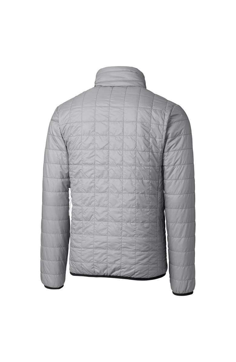 Cutter & Buck Gray Northern Arizona Lumberjacks Primary Team Logo Rainier PrimaLoft Eco Insulated Full-Zip Puffer Jacket, Alternate, color,