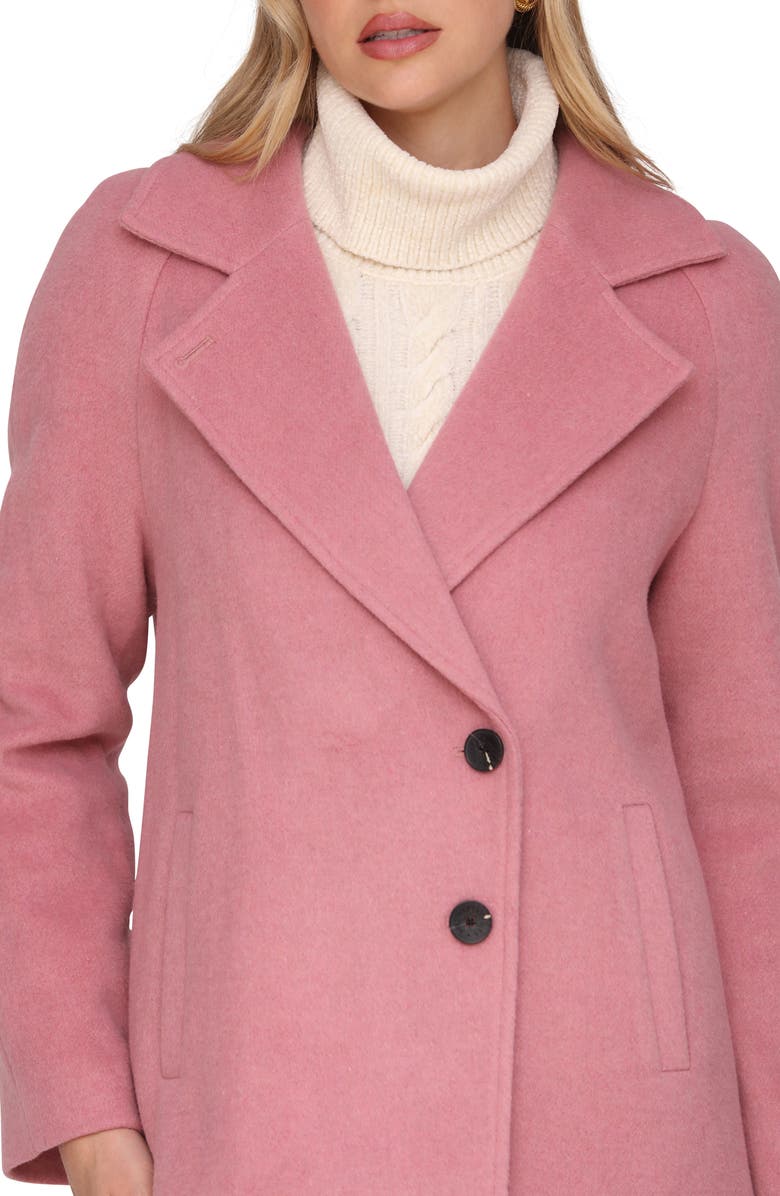 Avec Les Filles Walker Notch Lapel Coat, Alternate, color, Wilted Rose