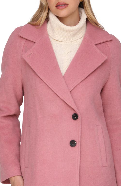 Avec Les Filles Walker Notch Lapel Coat In Pink