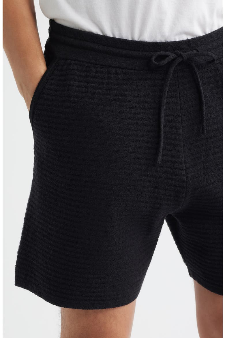 Zuma Ottoman Stitch Shorts, Alternate, color, BLACK