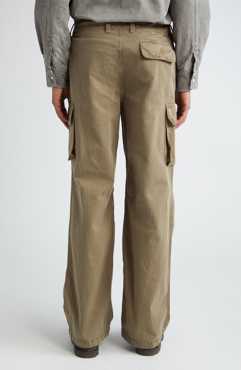 OUR LEGACY Mount Cotton Cargo Pants, Alternate, color, Uniform Olive Herringbone