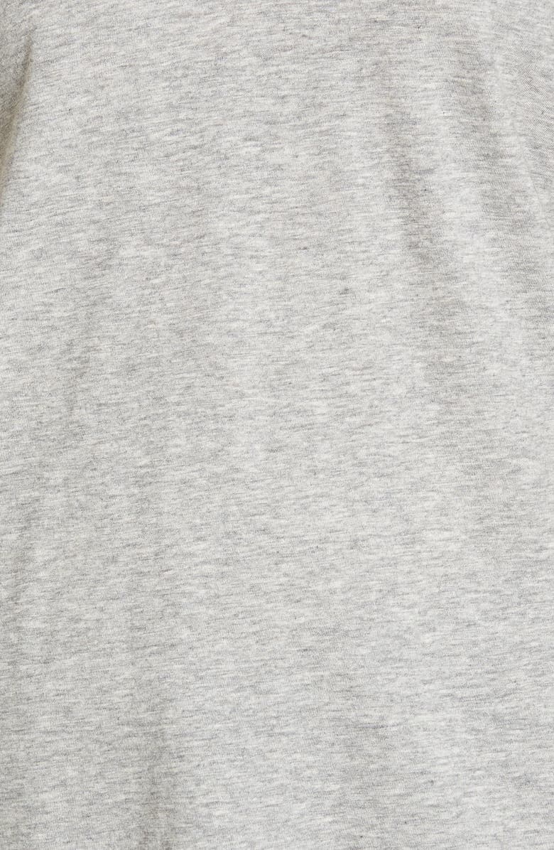 rag & bone The Vee Slub Cotton T-Shirt, Alternate, color, Heather Grey