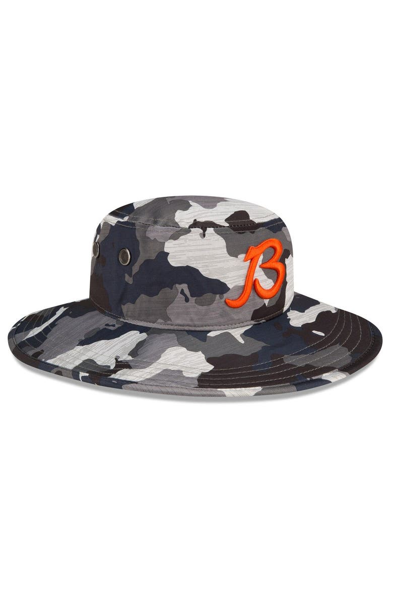 New Era Men's New Era Camo Chicago Bears 2022 NFL Training Camp Official Script Panama Bucket Hat, Alternate, color, 