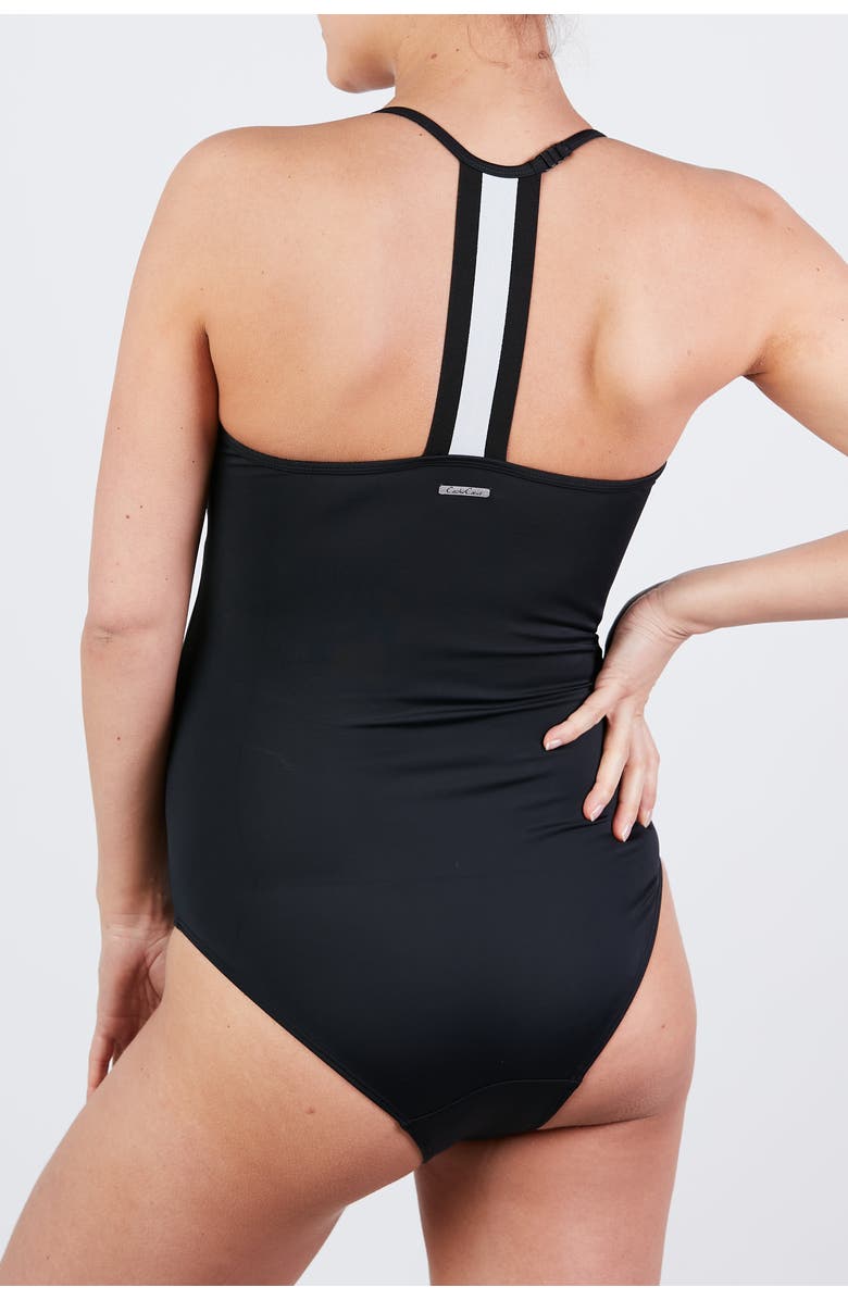 Cache Coeur Roxana Maternity swimsuit, Alternate, color, Black
