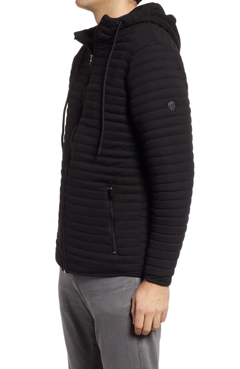 Stone Rose Puffer Zip Hoodie, Alternate, color, 