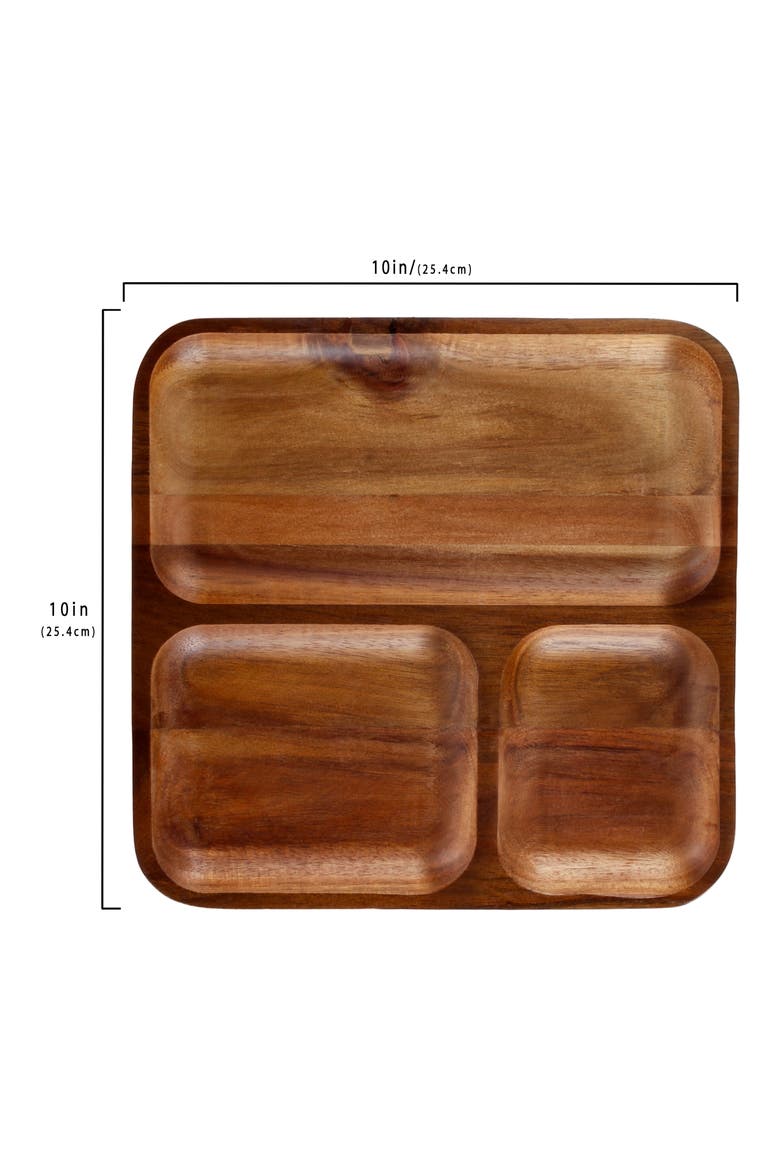 Acacia Wood Tray, Alternate, color, NATURAL