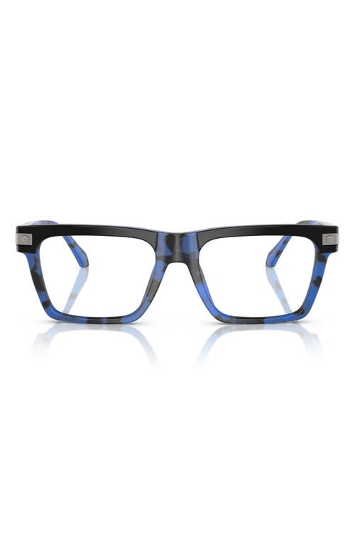 Versace Eyewear Eyeglasses In Blue Havana